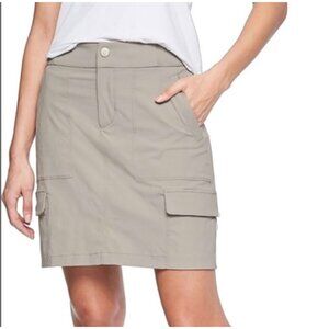 Athleta Trekkie Skort Skirt Galactic Grey Women Pocket Athleisure sz 14